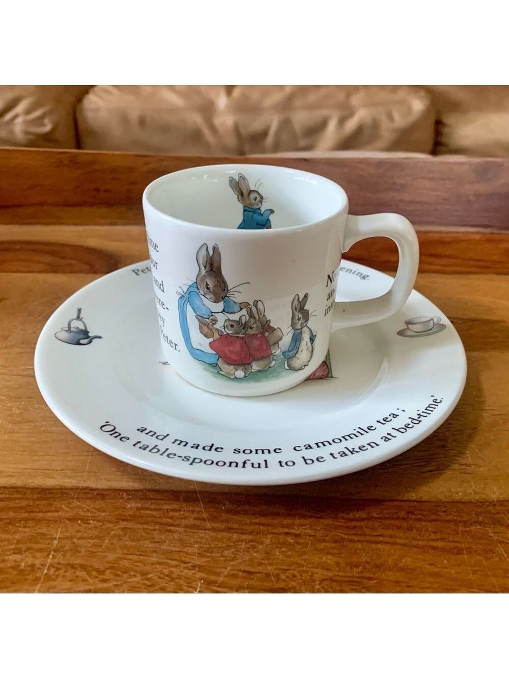 Beatrix Potter Peter Rabbit Wedgwood Plate Saucer & Cup